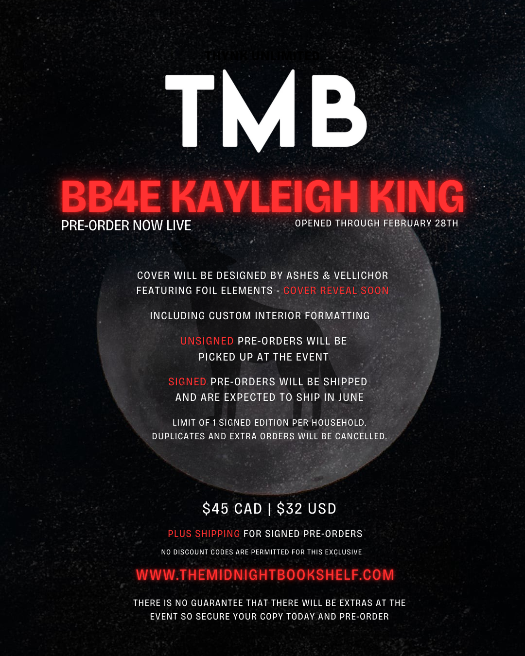 Kayleigh King SIGNED BB4E Event Edition